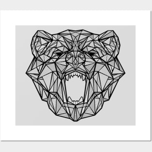 Geometric Bear Posters and Art